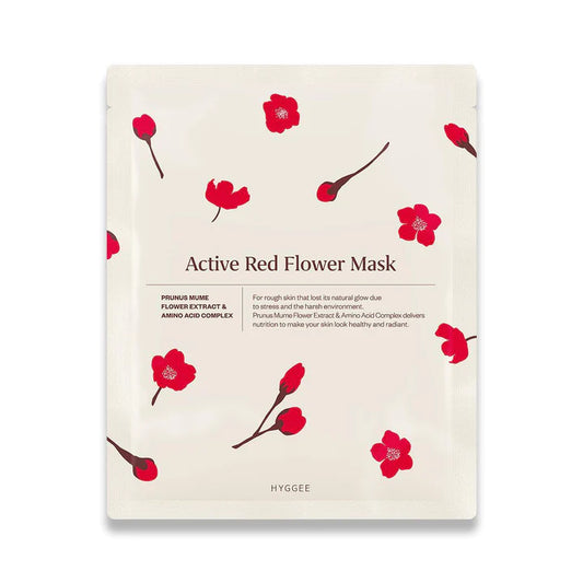 Hyggee Active Red Flower Mask